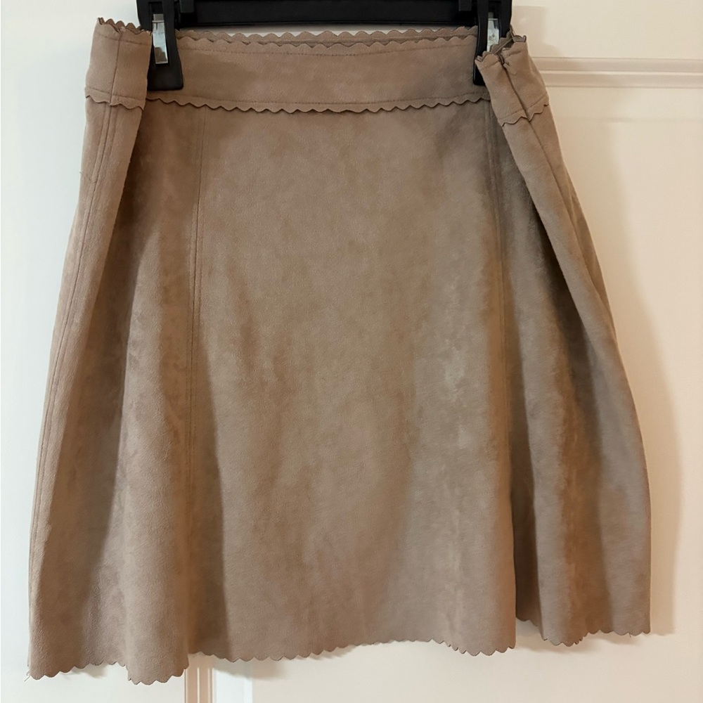 Chic Tan Suede Skirt Altar’d State